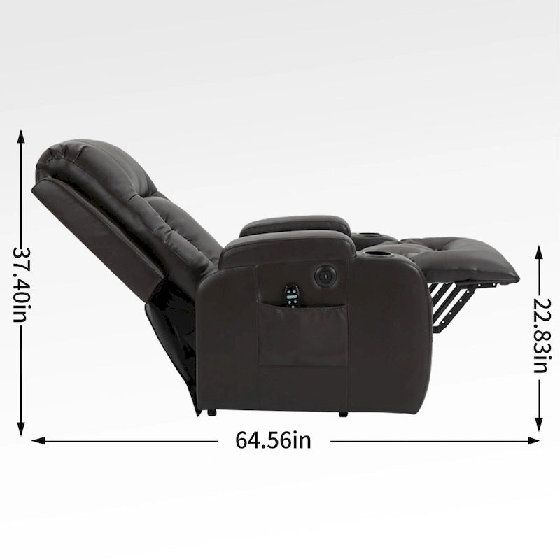 Fauteuil inclinable électrique releveur Infini avec massage, chauffage et port USB
