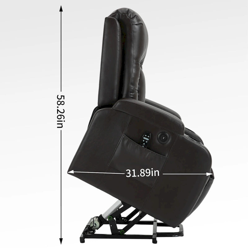 Fauteuil inclinable électrique releveur Infini avec massage, chauffage et port USB