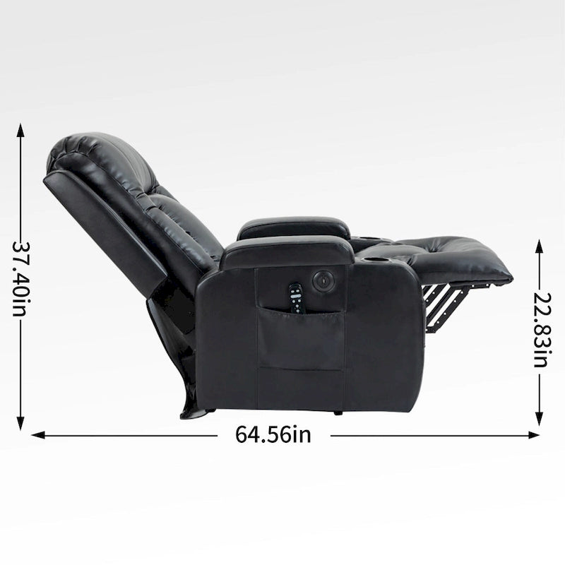Fauteuil inclinable électrique releveur Infini avec massage, chauffage et port USB