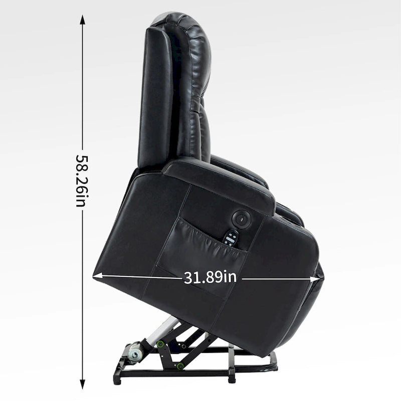 Fauteuil inclinable électrique releveur Infini avec massage, chauffage et port USB
