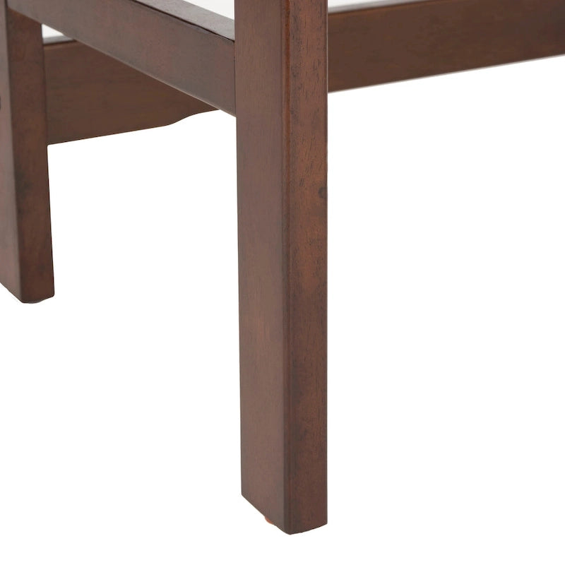 Table de bar de pub contemporaine en bois avec étagère de rangement sous la table