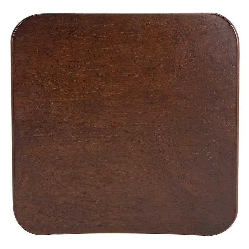 Table de bar de pub contemporaine en bois avec étagère de rangement sous la table