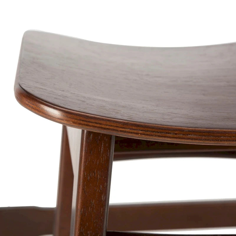 Table de bar de pub contemporaine en bois avec étagère de rangement sous la table