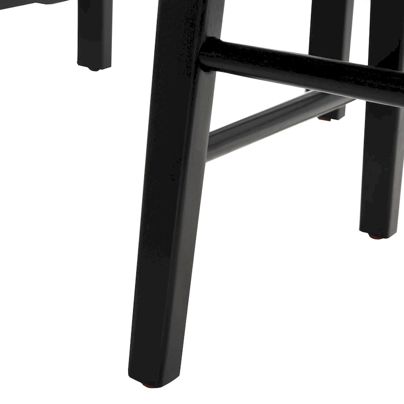 Table de bar de pub contemporaine en bois avec étagère de rangement sous la table