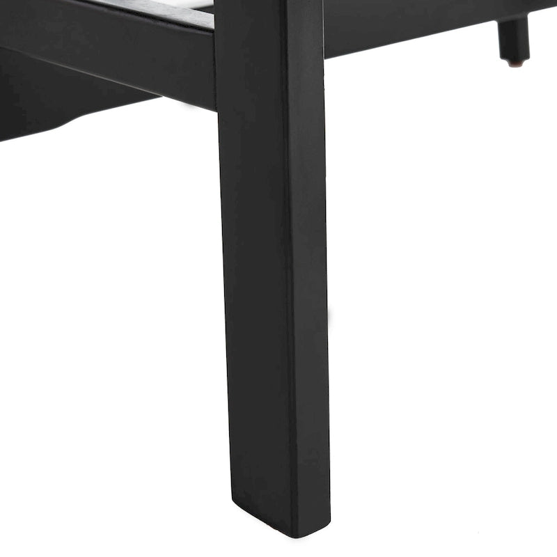 Table de bar de pub contemporaine en bois avec étagère de rangement sous la table