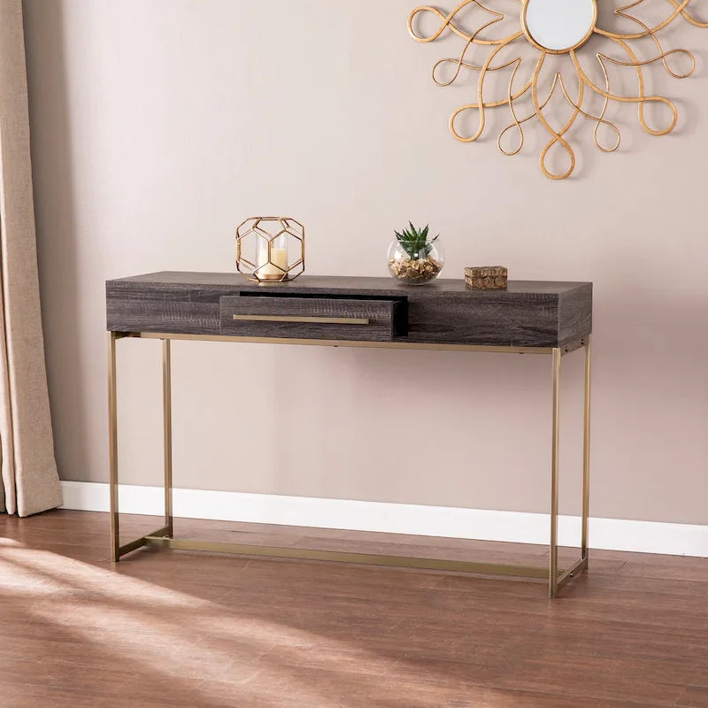 Console en bois de style transitoire avec rangement