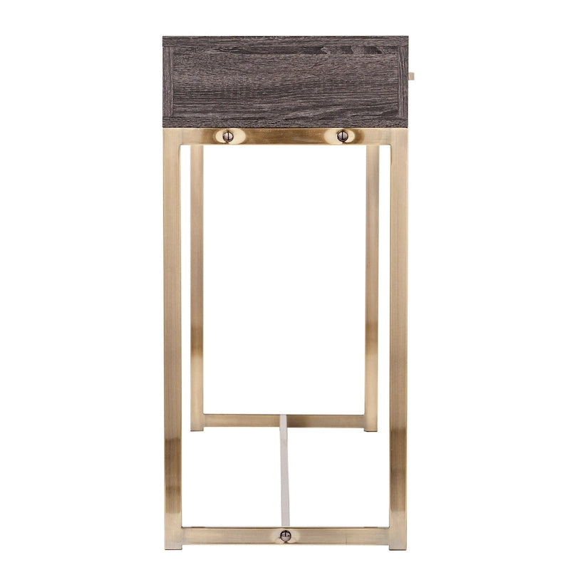 Console en bois de style transitoire avec rangement