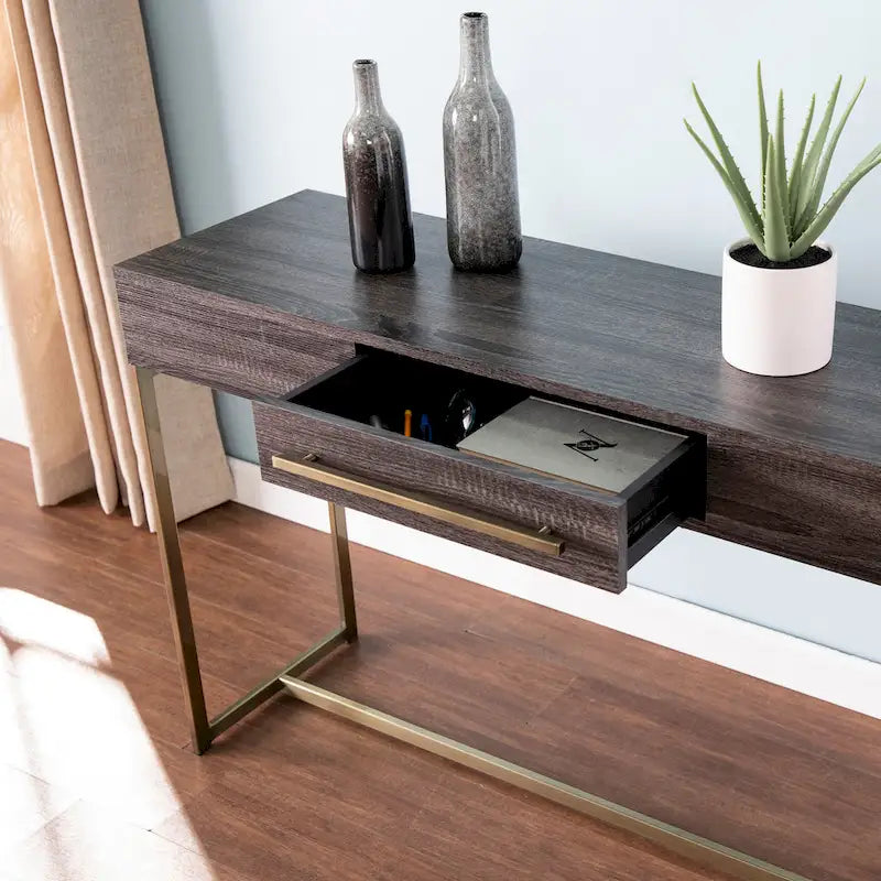 Console en bois de style transitoire avec rangement