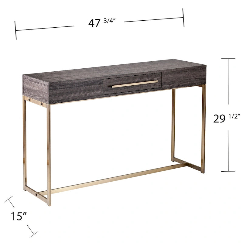 Console en bois de style transitoire avec rangement