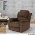 Fauteuil inclinable glissant en microfibre avec coussins moelleux et cadre surdimensionné