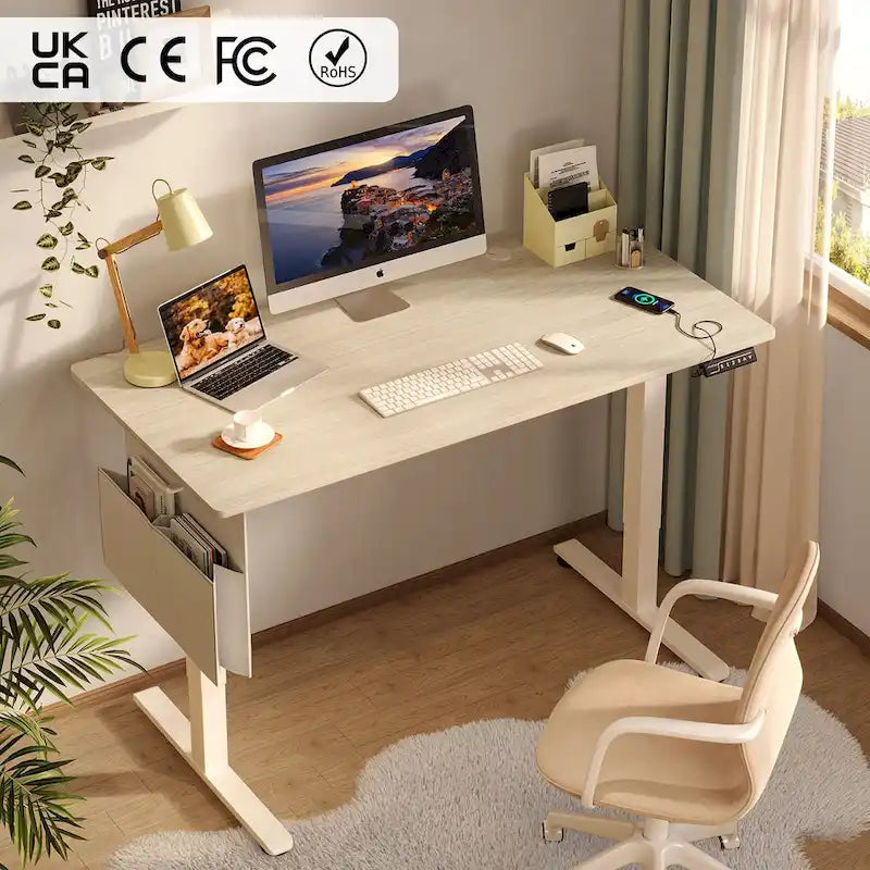 Bureau debout réglable en hauteur électrique avec port USB