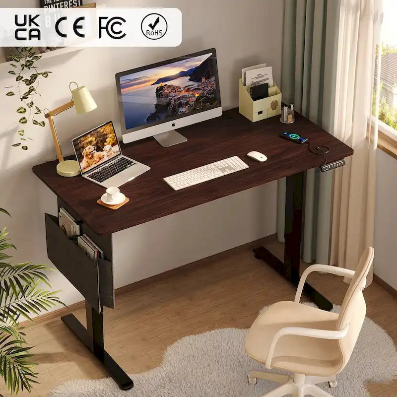 Bureau debout réglable en hauteur électrique avec port USB
