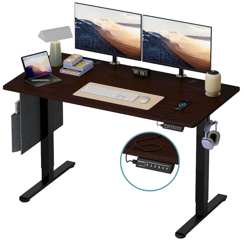 Bureau debout réglable en hauteur électrique avec port USB