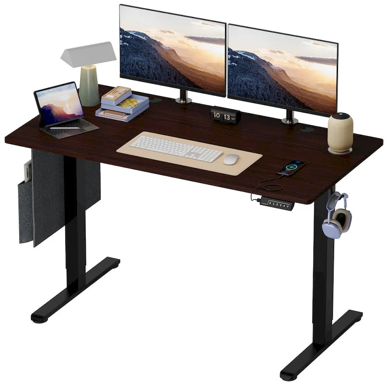 Bureau debout réglable en hauteur électrique avec port USB