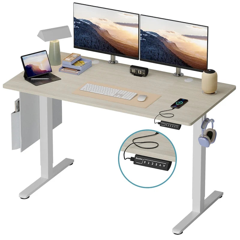 Bureau debout réglable en hauteur électrique avec port USB