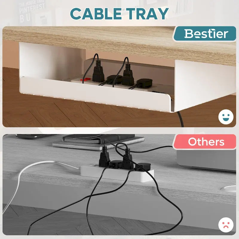 Bureau debout réglable en hauteur électrique avec port USB