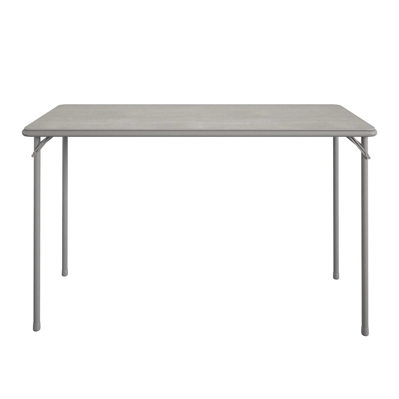 Table pliante légère avec plateau en vinyle noir de 20 x 48 pouces