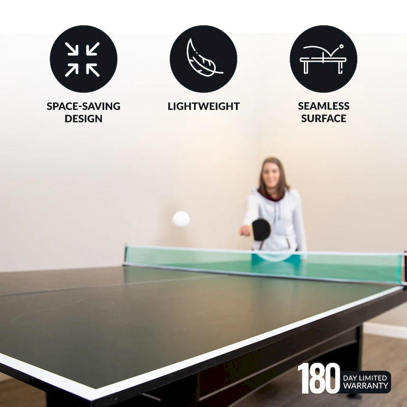 Dessus de conversion de tennis de table pour table de billard, surface en PVC vert