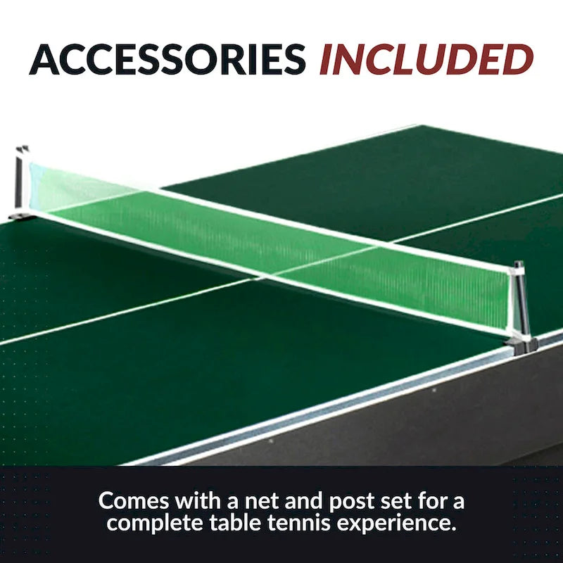 Dessus de conversion de tennis de table pour table de billard, surface en PVC vert