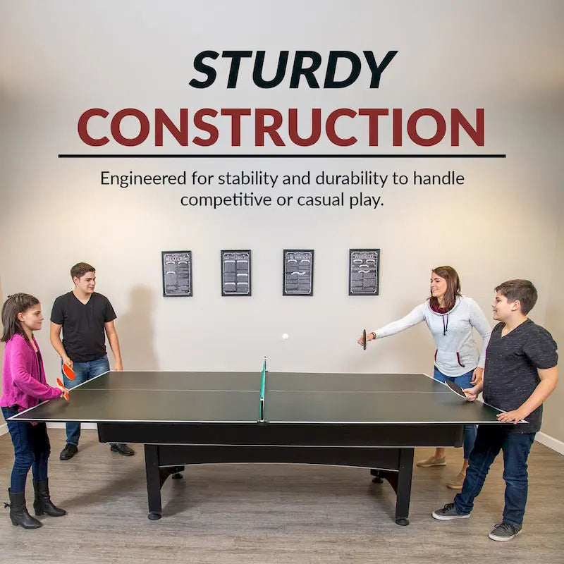 Dessus de conversion de tennis de table pour table de billard, surface en PVC vert
