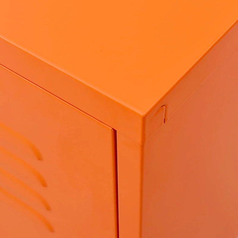 Meuble TV en acier avec 2 portes et gestion des câbles