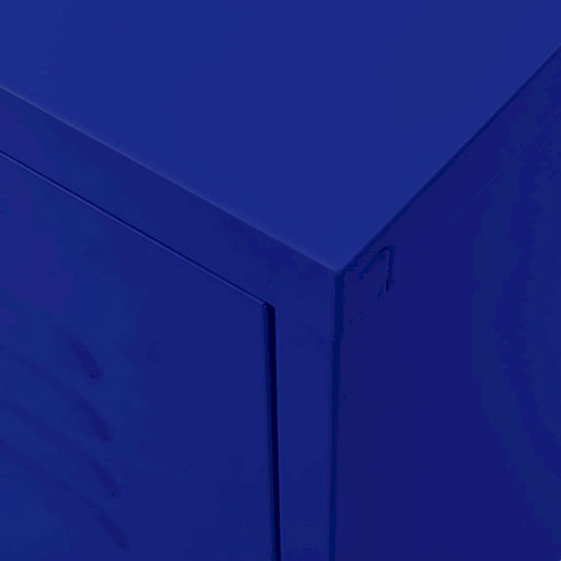 Meuble TV en acier avec 2 portes et gestion des câbles