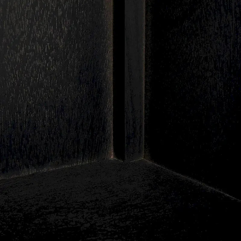 Meuble TV/multimédia de rangement à chevrons à 2 portes et 2 étagères avec pieds tournés