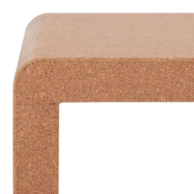 Table d'appoint Cork Waterfall avec étagère ouverte, 18L x 14P x 18H