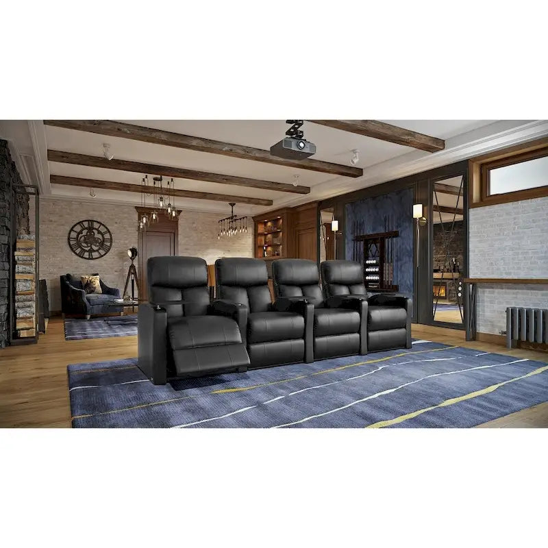 Fauteuil inclinable de cinéma maison en cuir Power avec mousse à mémoire de forme en gel