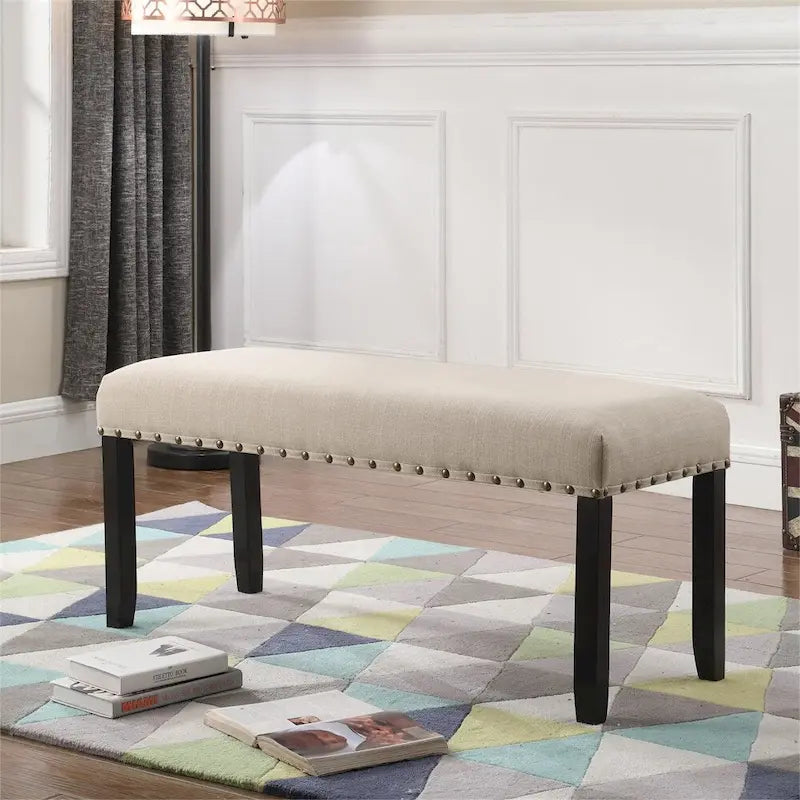 Banc de salle à manger en tissu