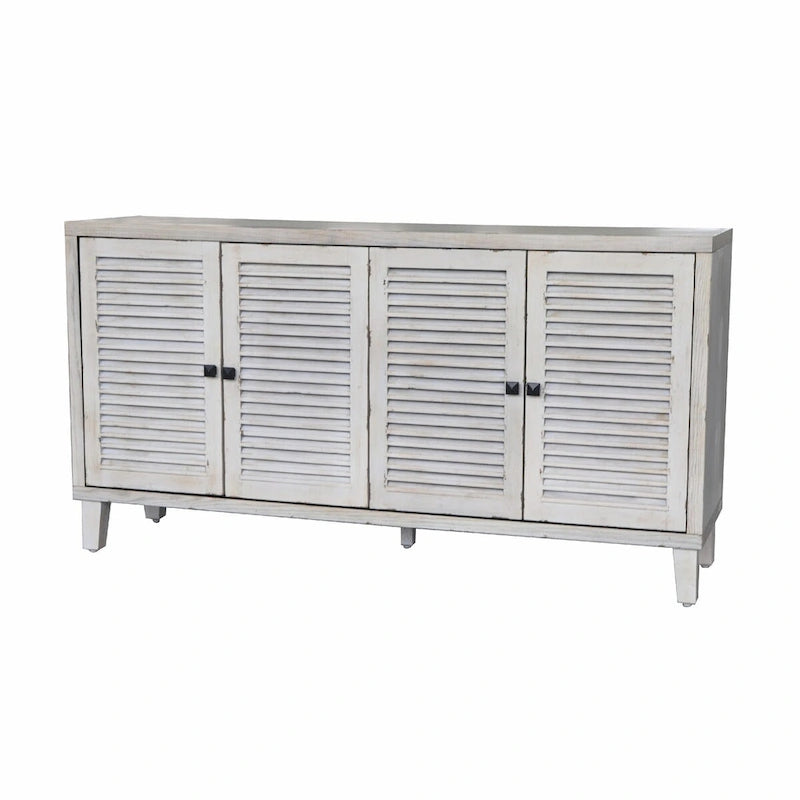Buffet de cuisine en bois à 4 portes avec rangement