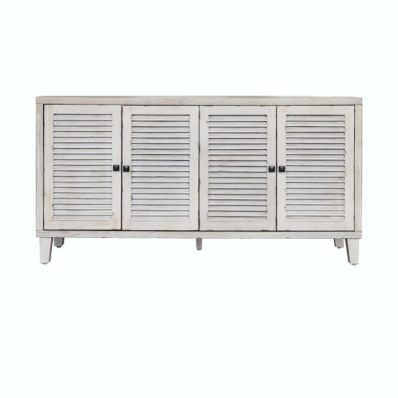 Buffet de cuisine en bois à 4 portes avec rangement