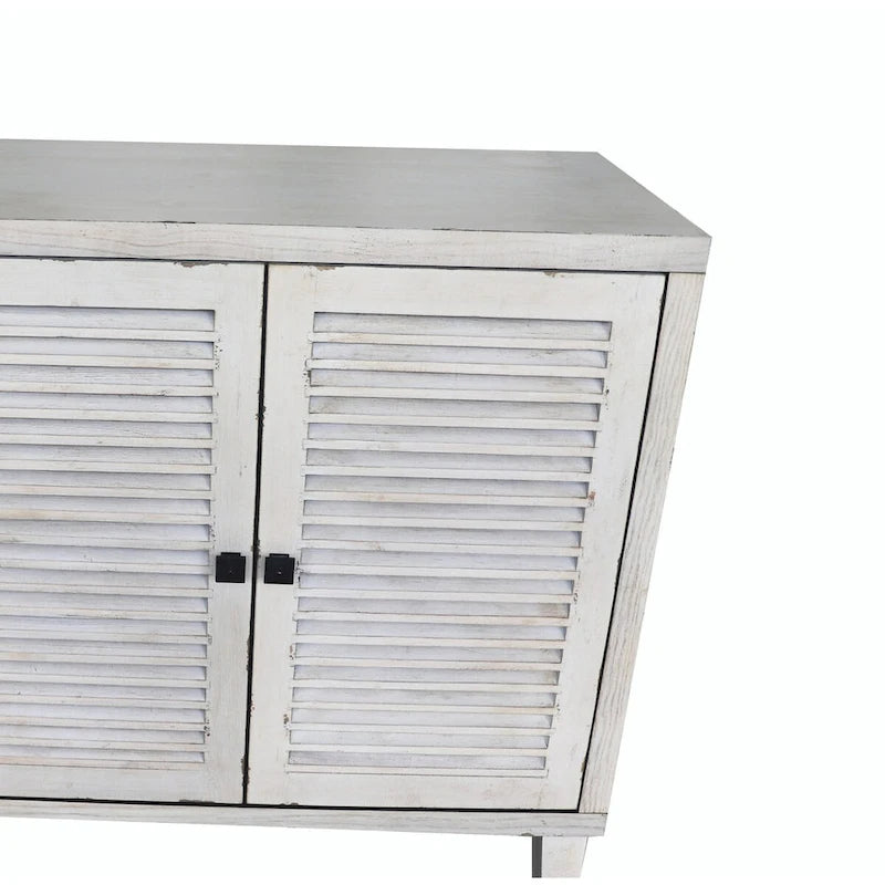 Buffet de cuisine en bois à 4 portes avec rangement
