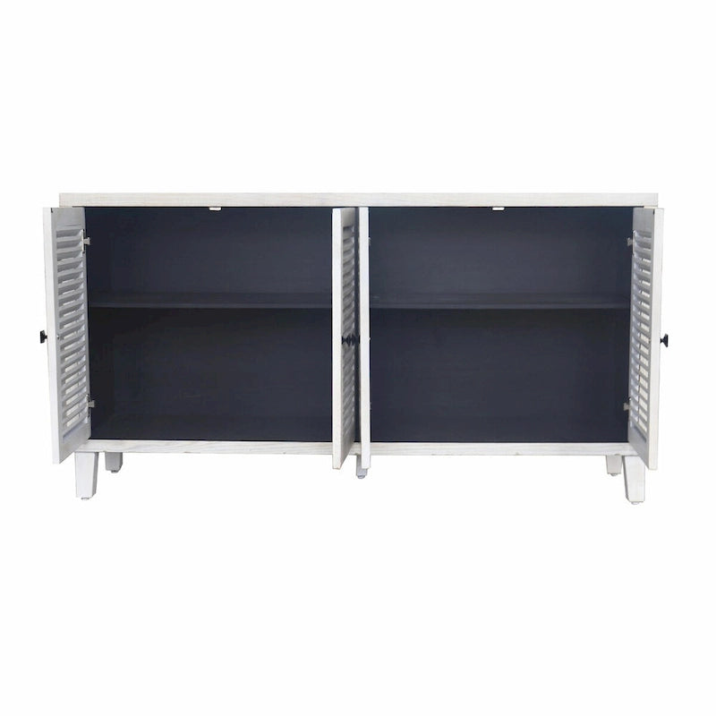 Buffet de cuisine en bois à 4 portes avec rangement