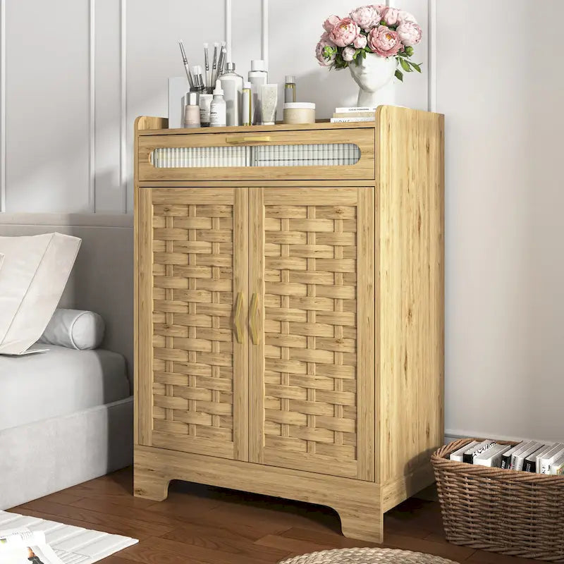 Meuble de bar à café Buffet bahut avec tiroir et étagère réglable