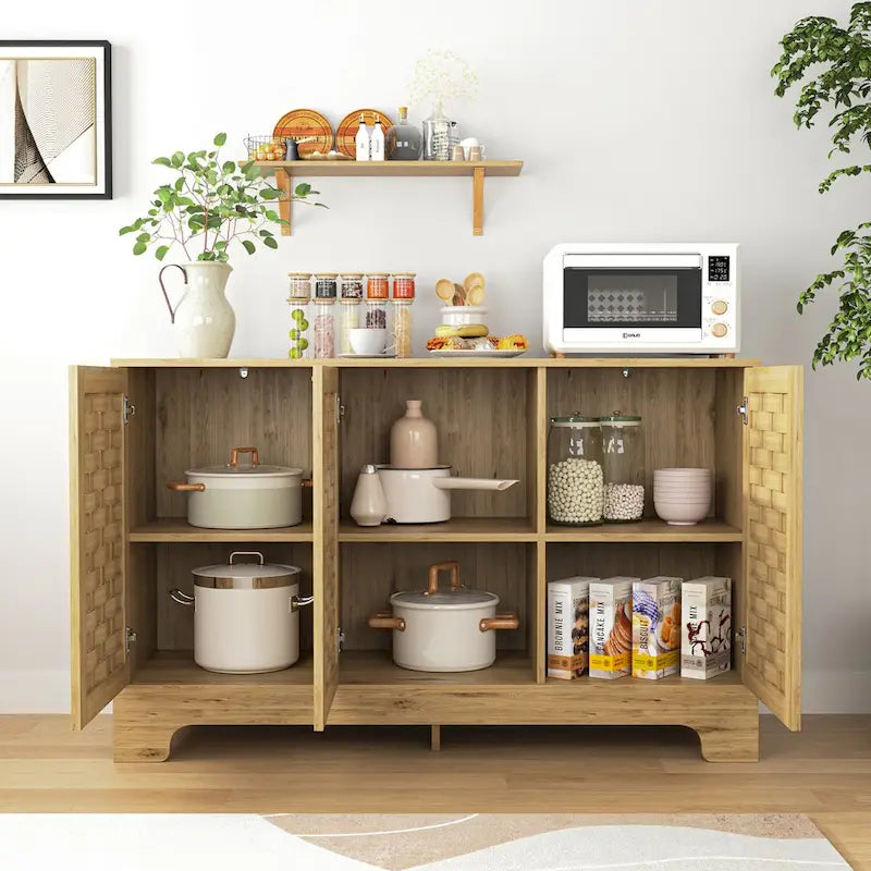 Meuble de bar à café Buffet bahut avec tiroir et étagère réglable