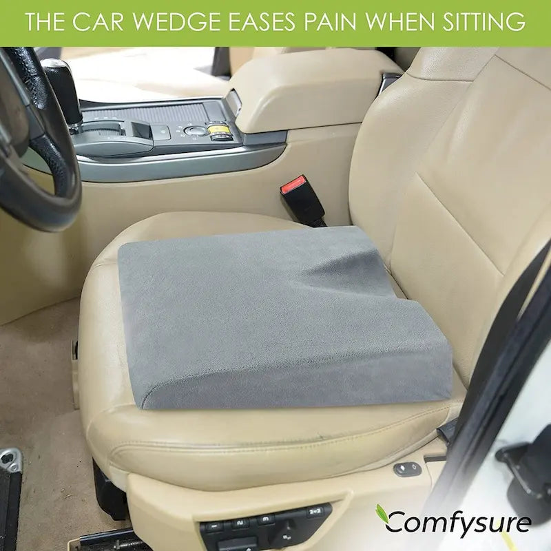 Coussin cale-siège auto en mousse à mémoire de forme ferme pour soulager la douleur