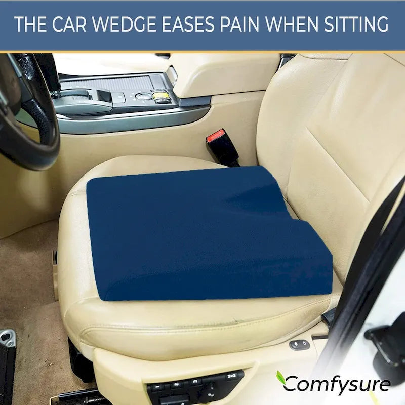 Coussin cale-siège auto en mousse à mémoire de forme ferme pour soulager la douleur