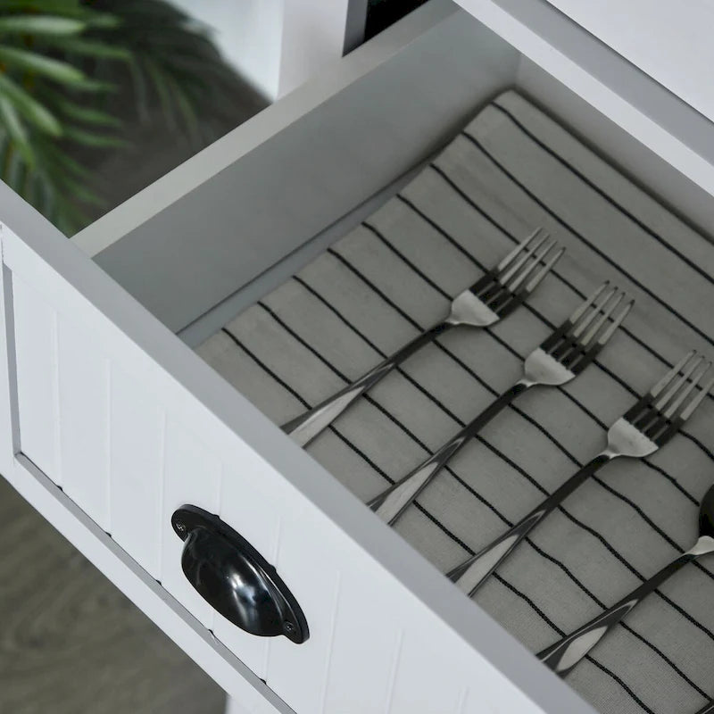 Meuble de rangement de cuisine de 72 po avec 4 portes